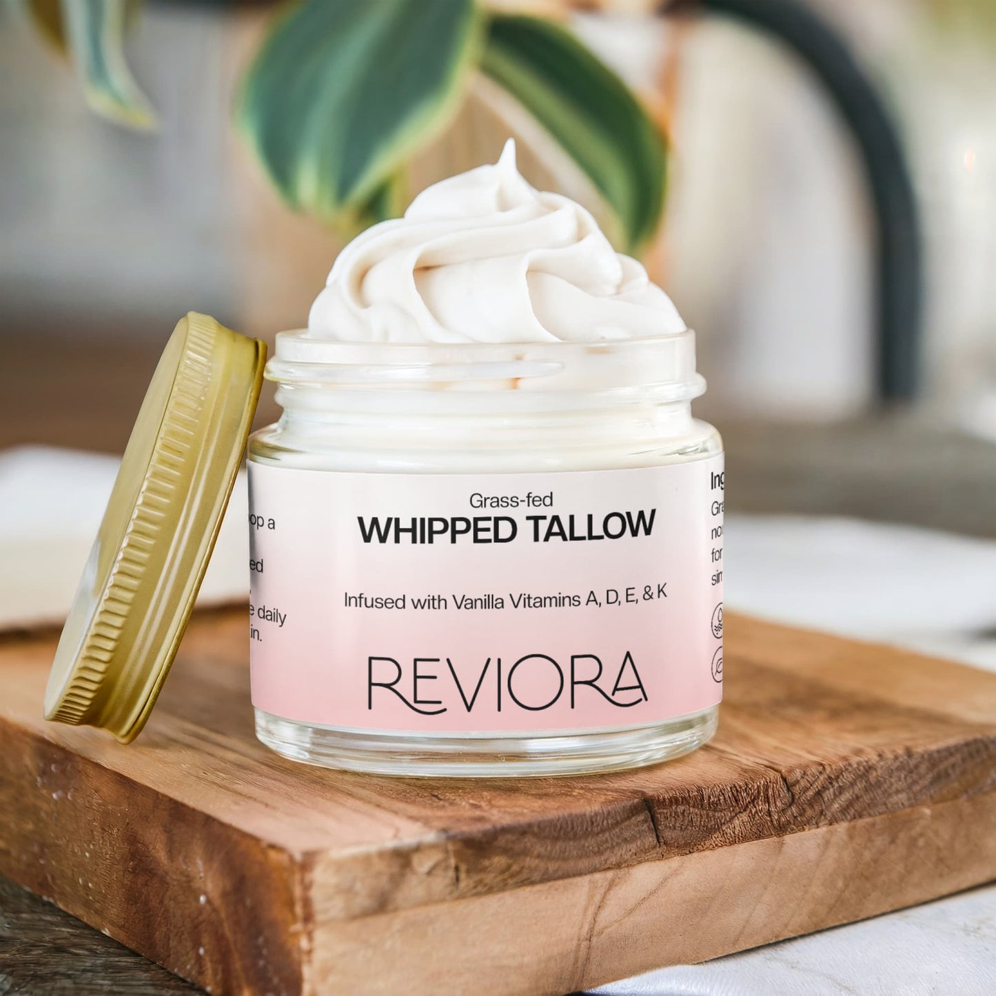 Whipped Grass-Fed Tallow Balm with Vanilla Bean