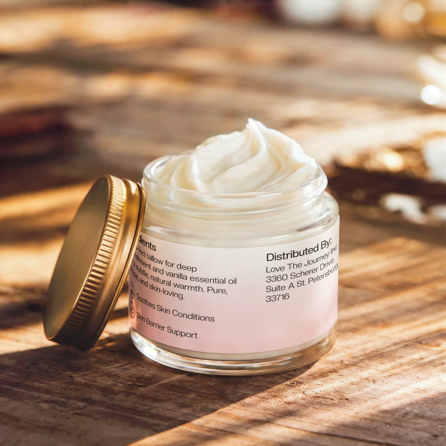 Whipped Grass-Fed Tallow Balm with Vanilla Bean