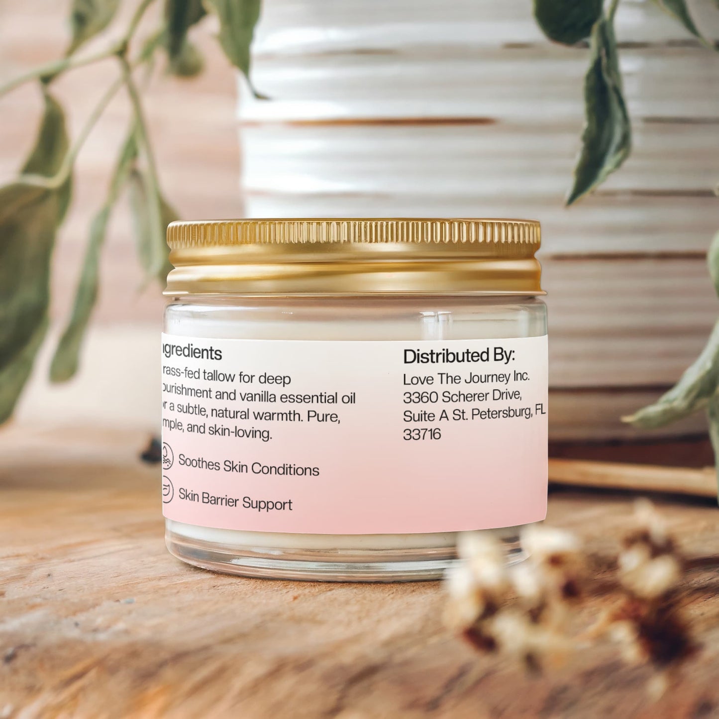 Whipped Grass-Fed Tallow Balm with Vanilla Bean