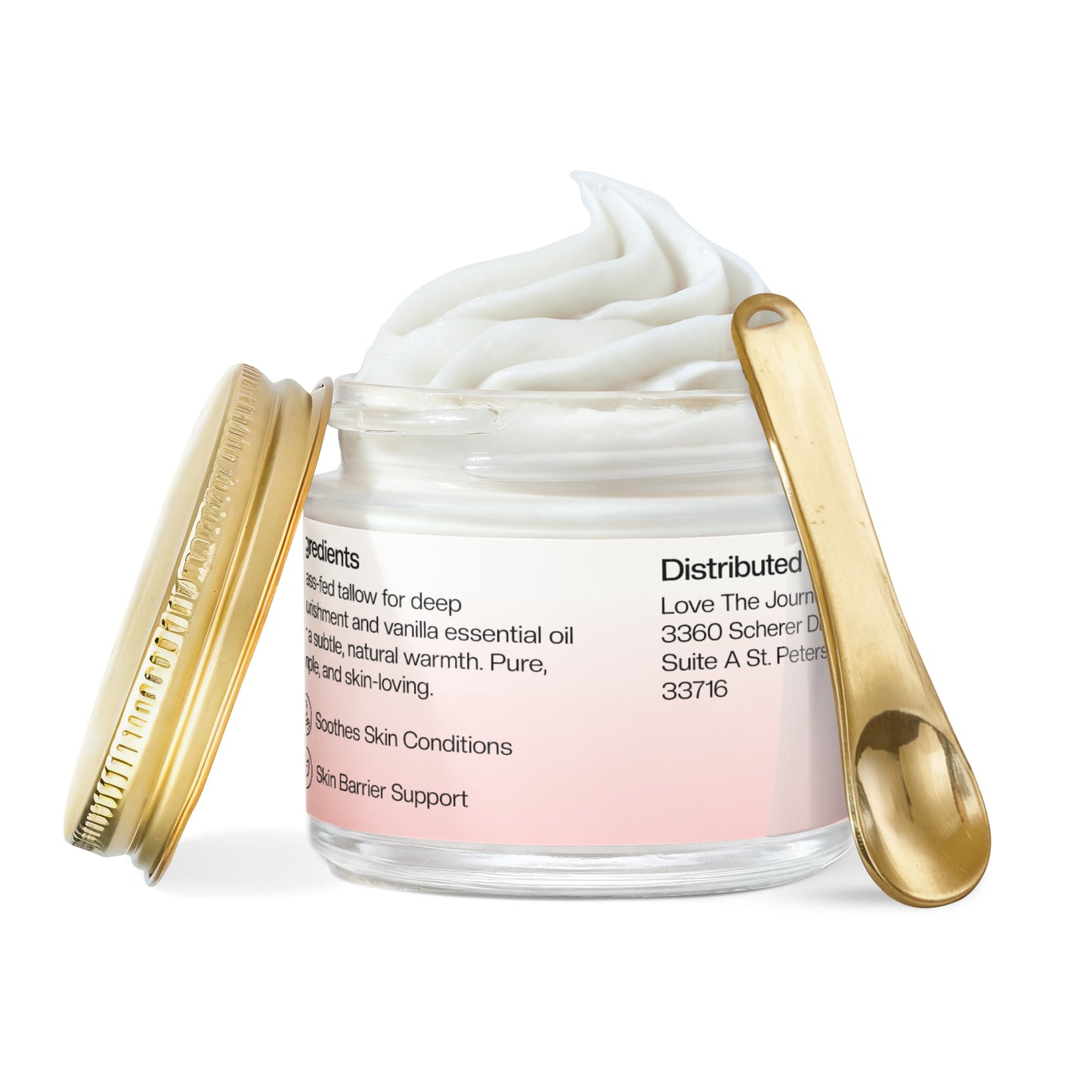 Whipped Grass-Fed Tallow Balm with Vanilla Bean