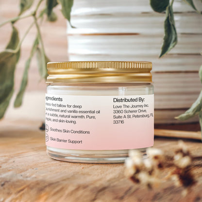 Whipped Grass-Fed Tallow Balm with Vanilla Bean